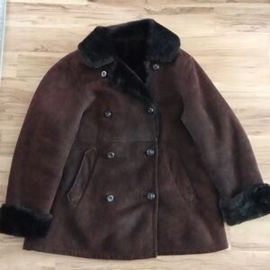 Genuine shearling coat